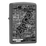 Zippo Black Brick Wall-0