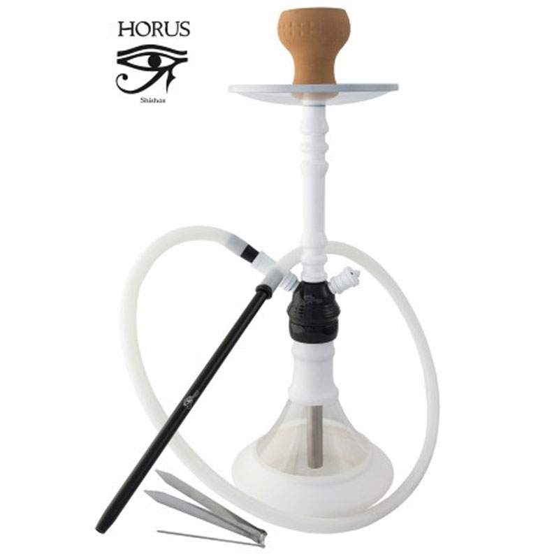 56 cm. Shisha «HORUS» white glass-0 56 cm. Shisha «HORUS» white glass-0