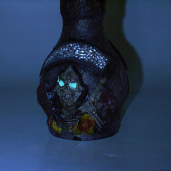 Shisha "Skull Brown red" Glowing in the dark 48cm-8487