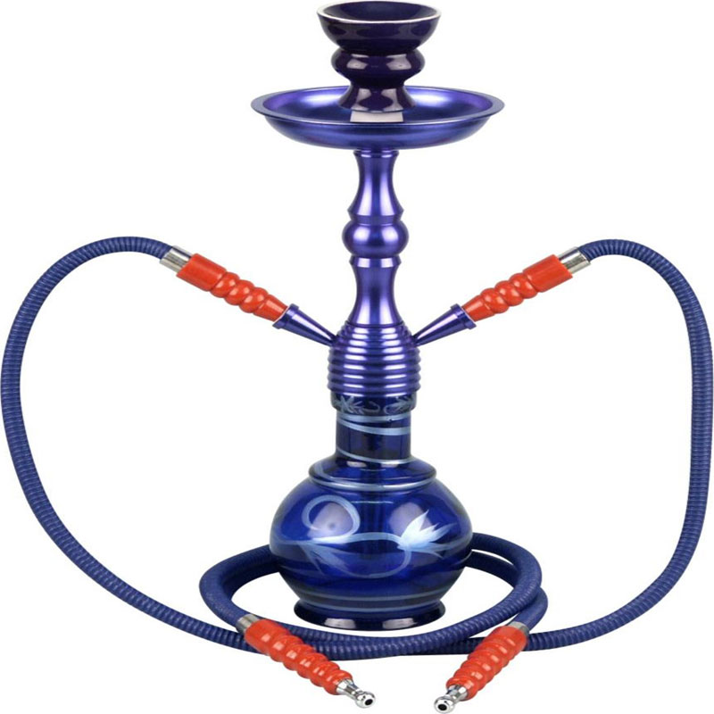 Shisha "Buchis" aluminium Blue 43cm-0 Shisha "Buchis" aluminium Blue 43cm-0