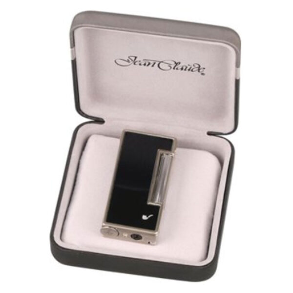 JEAN CLAUDE flint pipe lighter "Charles" black lacquer-8656