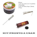 Shisha "Buchis" aluminium Blue 43cm-8460
