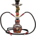 Shisha "Skull Brown red" Glowing in the dark 48cm-0