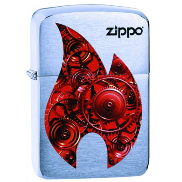ZIPPO Gears Flame Design-0