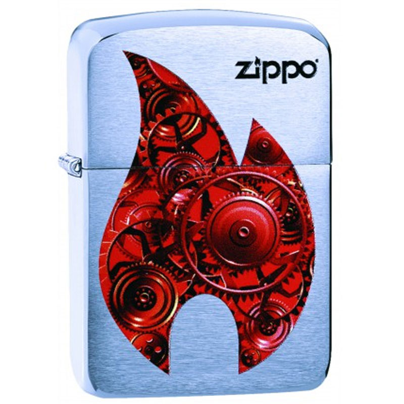 ZIPPO Gears Flame Design-0 ZIPPO Gears Flame Design-0