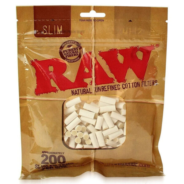 Raw Natural Unrefined Slim Cotton Filters