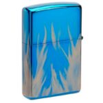 Zippo High Polished Blue Gelasert HD Logo 60006415 - Image 3