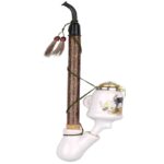 Gesteckpfeife Porzellan Krug Jagdmotive 30cm