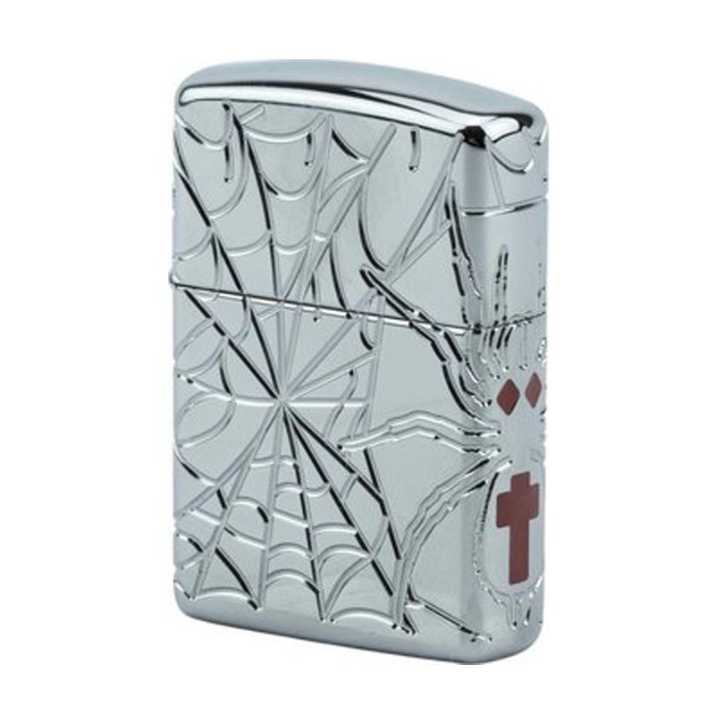 lado-ZIPPO-Armor-Case-chrom-Spider-Deep-Carved ZIPPO Armor Case Cromado Spider Deep Carved - Image 1