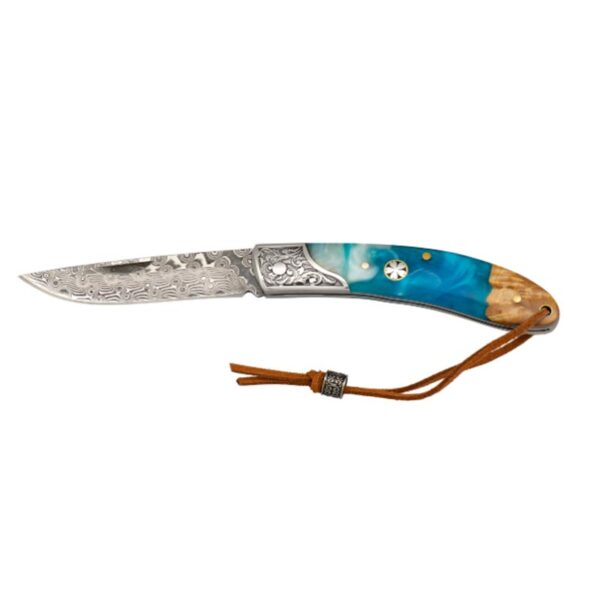 Navalha Damasco decorada 7.30cm