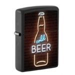 ZIPPO Black Texture Print Beer Sing 60007047