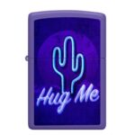 ZIPPO Purple Retro Cactus Hug Me 60007071 - Glow in the dark - Image 2
