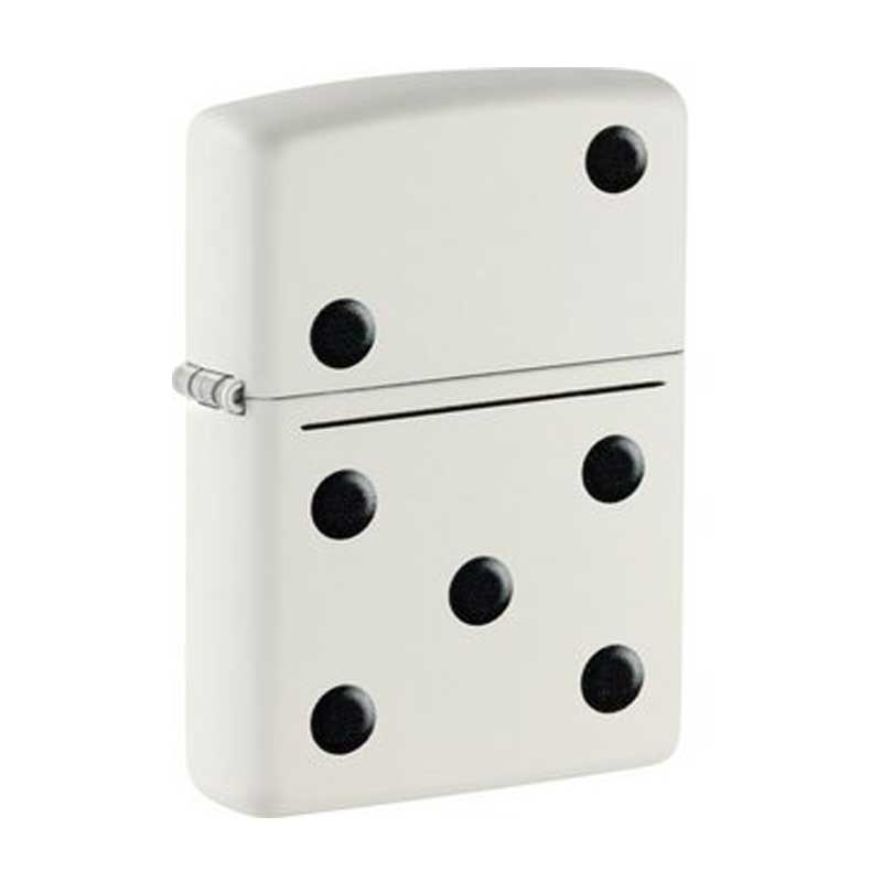 ZIPPO-white-matte-color-Dom ZIPPO White matte color Domino 60007164 - Image 1