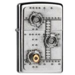 ZIPPO Cromado Escovado Bullet Holes 2004519