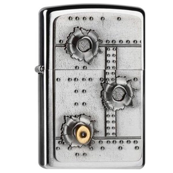 ZIPPO Cromado Escovado Bullet Holes 2004519