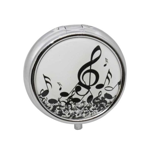 Caixa Porta Comprimidos Redondo 3 MÚSICA J001
