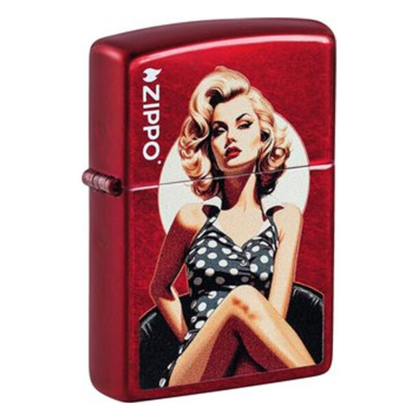 ZIPPO Candy Apple red color Vintage Pinup 60007242