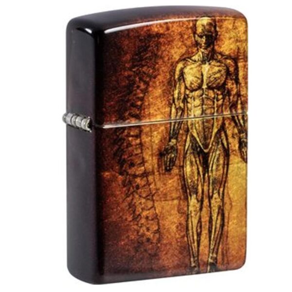 ZIPPO Tumbled Brass 540 Fusion Anatomy 60007241