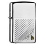 ZIPPO Chrom brushed TT Stripe Flame 60000663