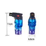 CHAMP Anodized Skull Blue Jetflame Lighter - Image 3