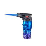 CHAMP Anodized Skull Blue Jetflame Lighter - Image 2