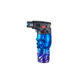 CHAMP Anodized Skull Blue Jetflame Lighter