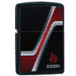 Zippo Abstract Red Metal