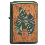 ZIPPO Emblema Madeira Chama Ambos os Lados 60004754