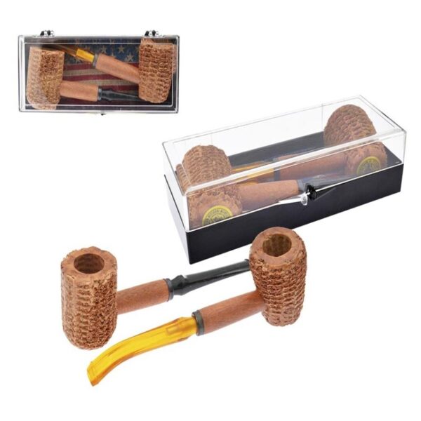 SET Corn cob pipe Original from Missouri USA 6mm