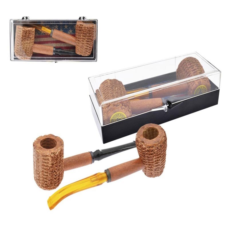 KIT-Cachimbos-Maçaroca-Original-from-Missouri SET Corn cob pipe Original from Missouri USA 6mm - Image 1