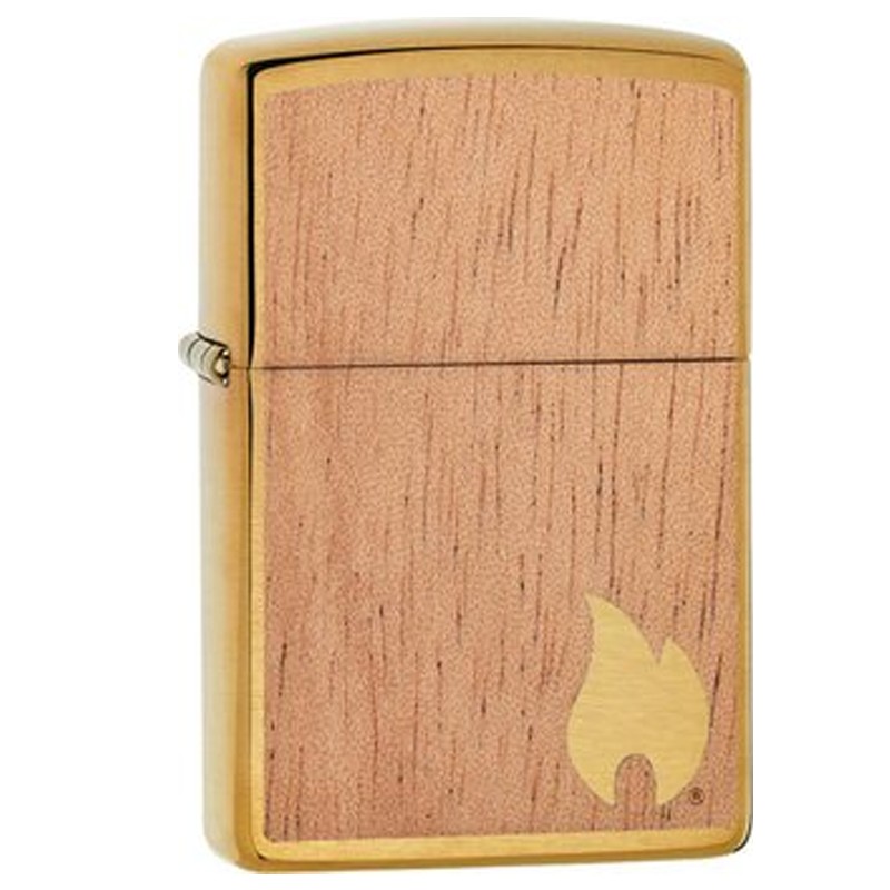 ZIPPO-Emblema-de-mogno-cham ZIPPO Emblema de Mogno Chama Dupla Face 60004583 - Image 1