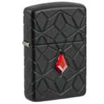 ZIPPO Preto Armor Case Cristal Padrão Diamante 60007452
