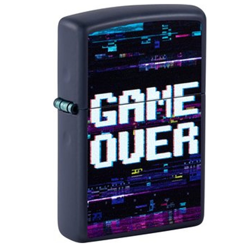 Zippo-Azul-Marinho-Game-Ove ZIPPO Azul Marinho Game Over 60007380 - Image 1