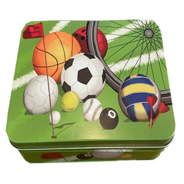 Lata original com Meias Bolas de Futebol 