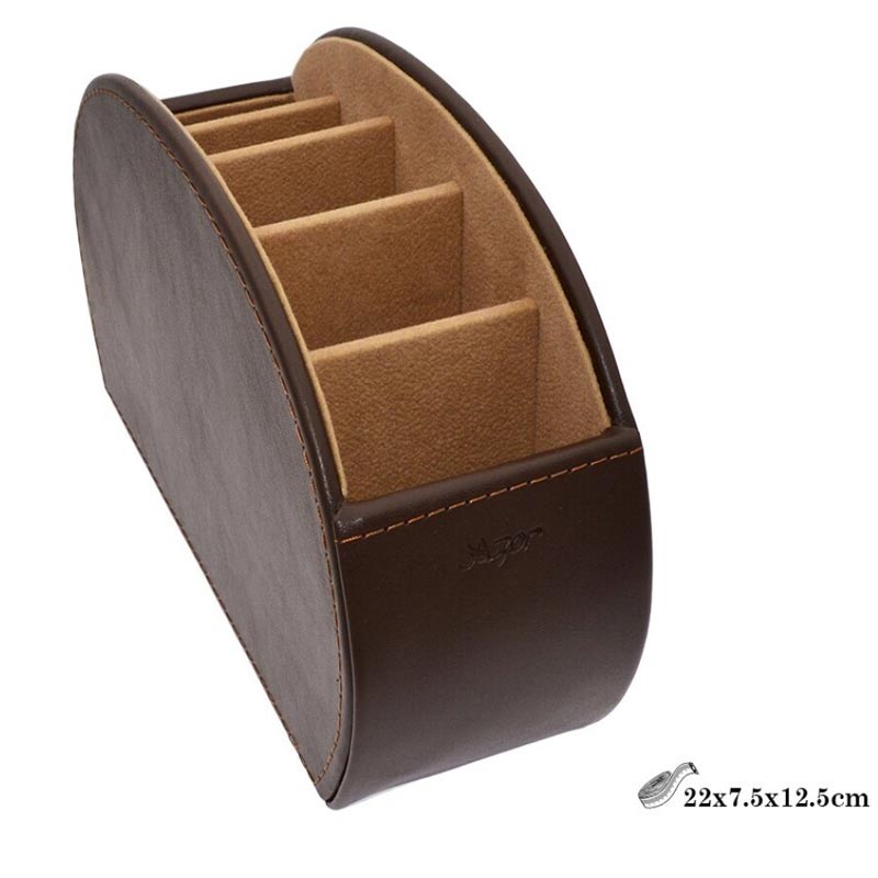 porta-5-comandos-couro-sintetico Porta Comandos 5 OVAL MOKA SUN - Image 1