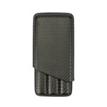 Charuteira Couro Design Carbono 3 Puros