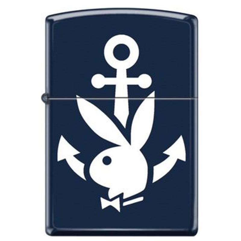 60007472-Zippo-azul-marinho ZIPPO Azul Marinho Playboy Anchor 60007472 - Image 1