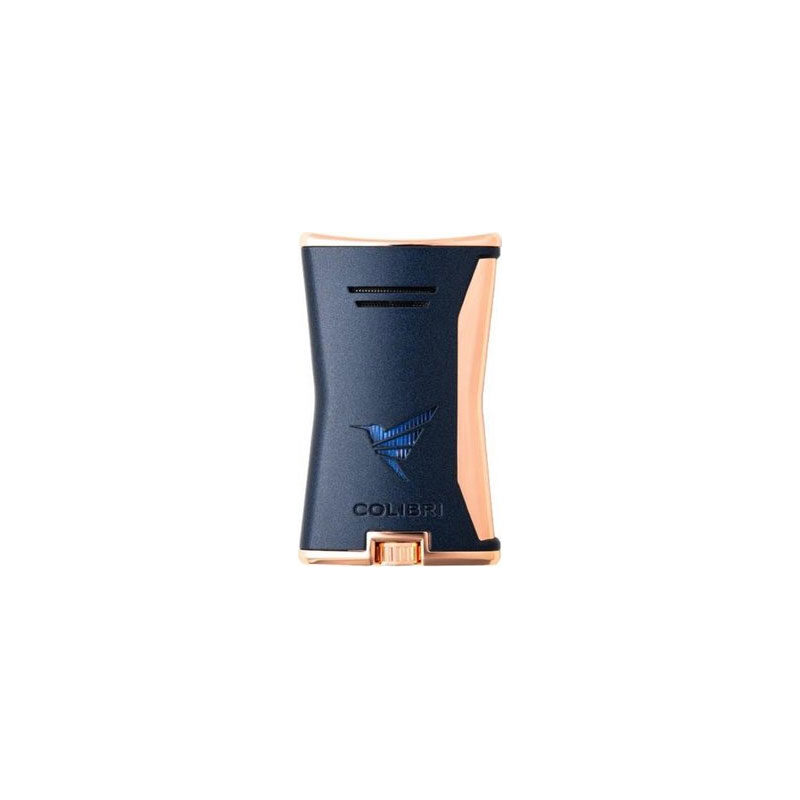 Isqueiro-COLIBRI-Slim-marin Isqueiro COLIBRI Slim Marinho Dourado - Image 1