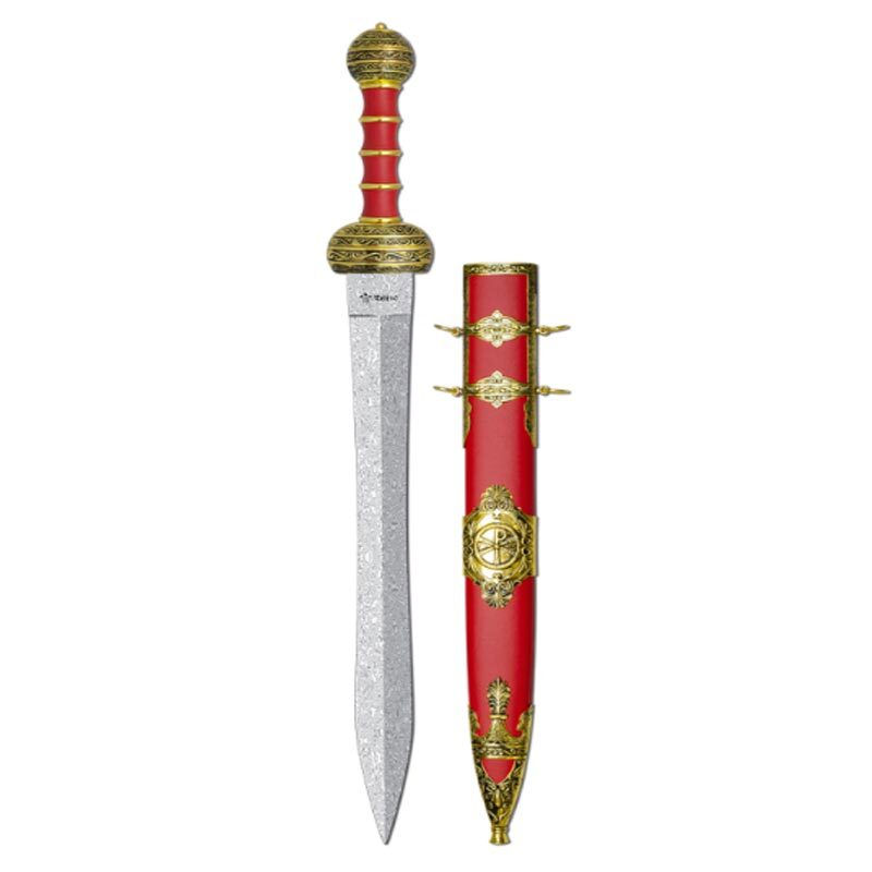 Espada-ROMANA-Vermelho-e-Dourada Espada ROMANA - Image 1