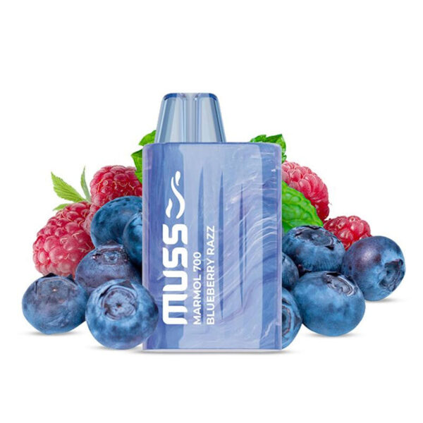 Caneta Vape Descartável, 700ml, Marmol BLUEBERRY RAZZ