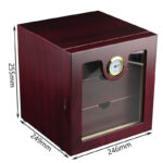 Armário Humidificador 3 Gavetas 75 Cig. BUBINGA - Image 3
