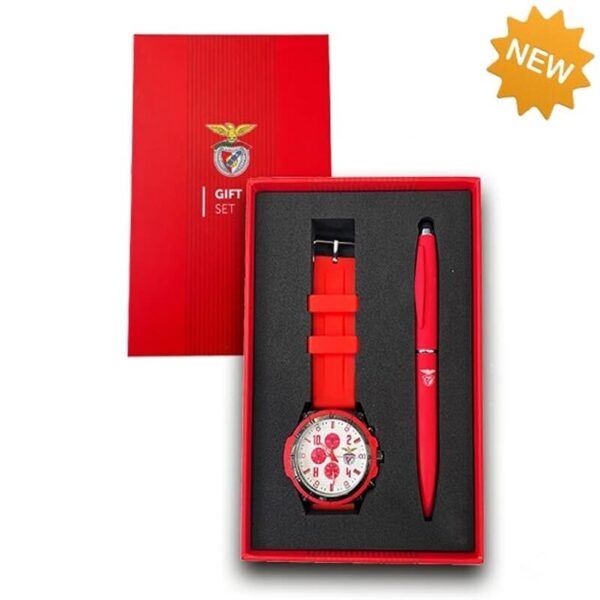 GIFT - SET Relogio SL Benfica Pulso e Caneta
