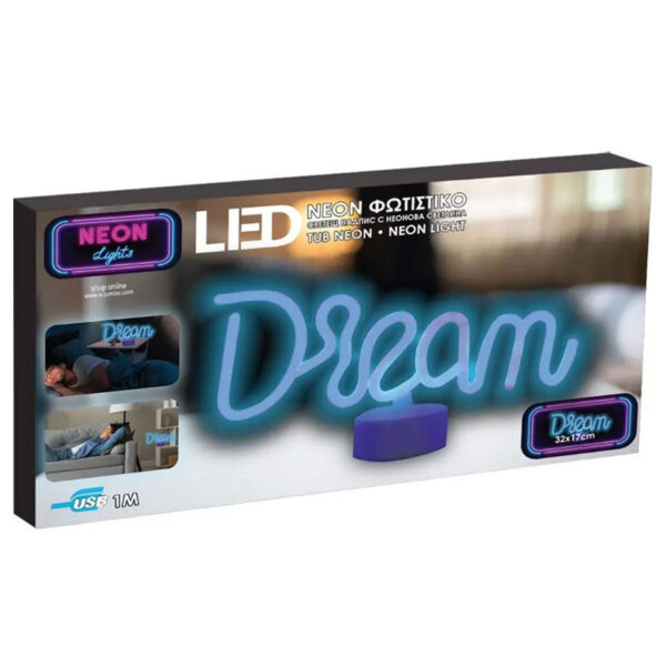 Letreiro de parede LED Neon Dream