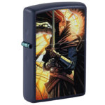 ZIPPO Navy Blue Matte color Medieval Warrior 60007542