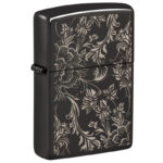 ZIPPO Ebony High Polished Black Gelasert Filigree 60007591
