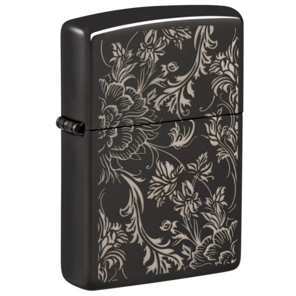 ZIPPO Ebony High Polished Black Gelasert Filigree 60007591