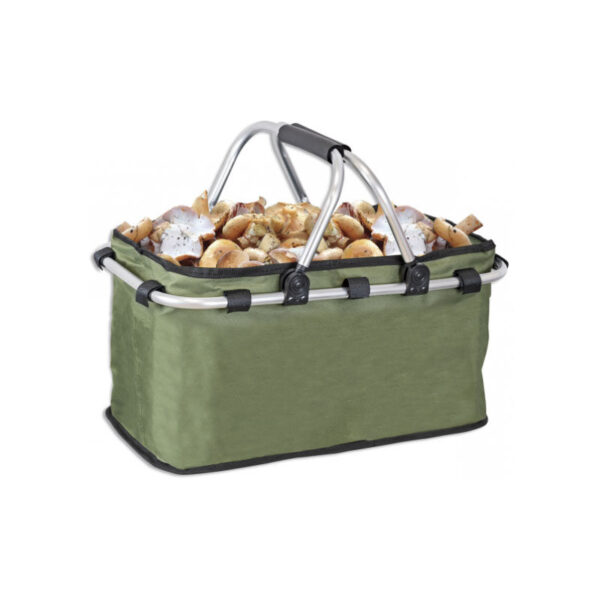 Cesta de Cogumelos com Pegas Acolchoadas