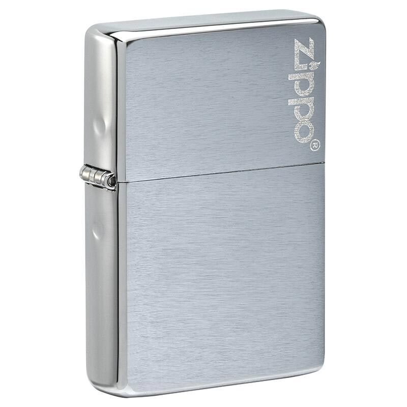 Zippo-Vintage-Brushed-Chrome-without-slashes Zippo Vintage Cromado - Image 1