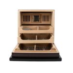 Humidor Ebony Finish Piano Lacquer - Image 2