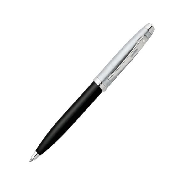 Esferográfica SHEAFFER 100 Preto Lacado Gloss Cromado Escovado